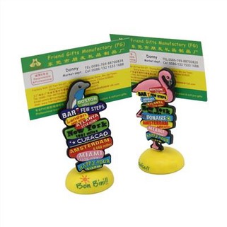 3D držač štipaljki za bilješke u obliku životinje od mekanog PVC-a