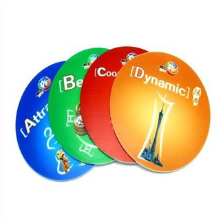 Okrugli podložak za čaše od mekog PVC-a s ispisom po narudžbi