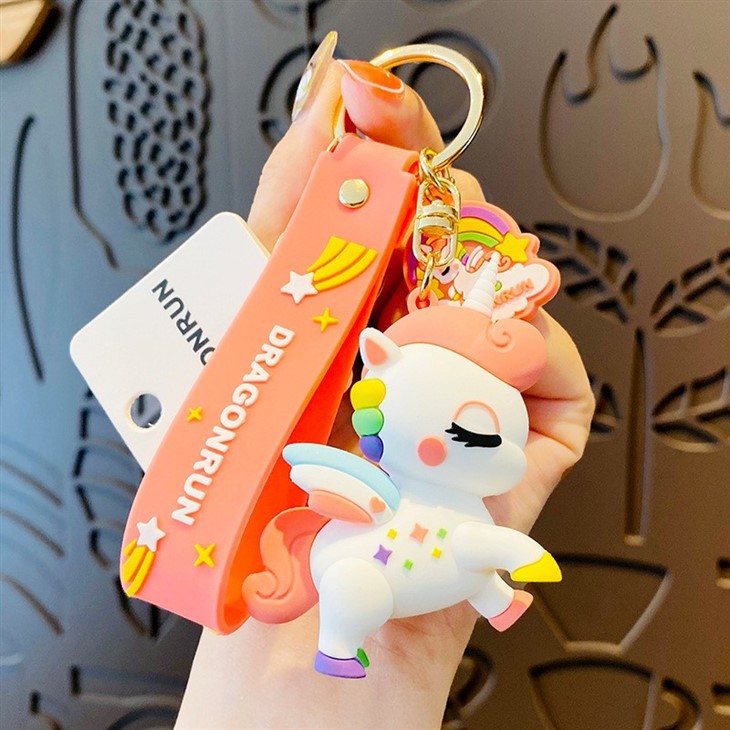 Custom PVC Unicorn Keychain